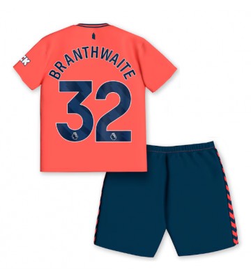 Everton Jarrad Branthwaite #32 Bortaställ Barn 2023-24 Kortärmad (+ Korta byxor)